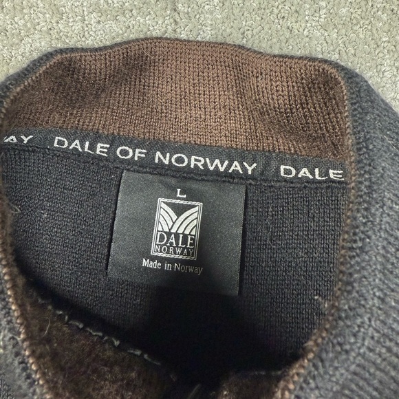 Dale Of Norway Maritza Mernio Wool Women’s Zip Down Sweater Size Large - Picture 2 of 7